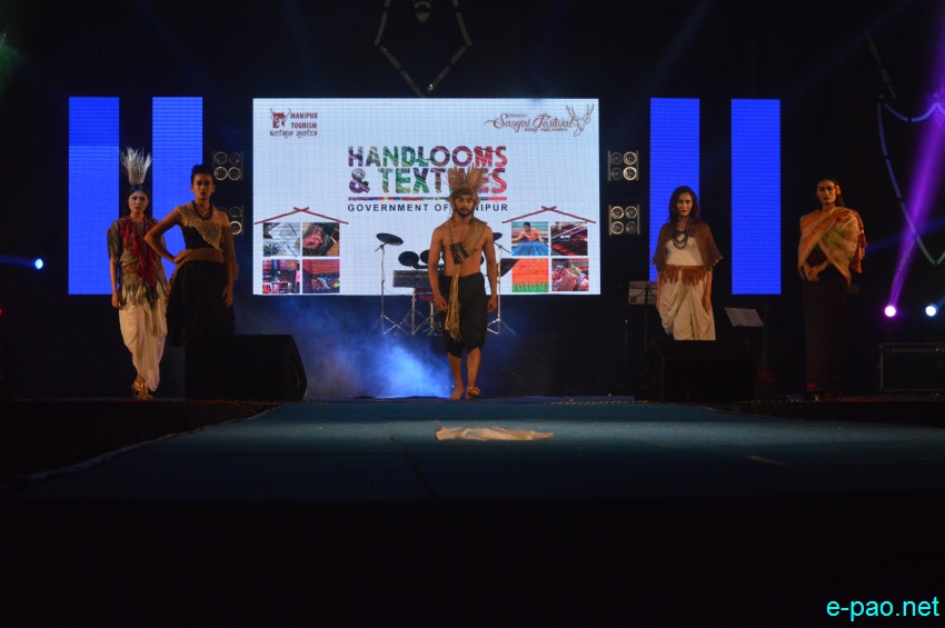 Day 7 : Fashion Show: 'Handloom and Textile' at Manipur Sangai Festival at Lamboi Khongnangkhong :: 27 November 2017