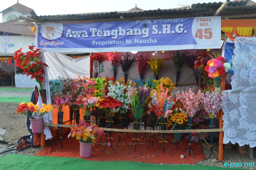Day 7 : Commercial Stalls at Lamboi Khonangkhong  at Manipur Sangai Festival :: 27 November 2017