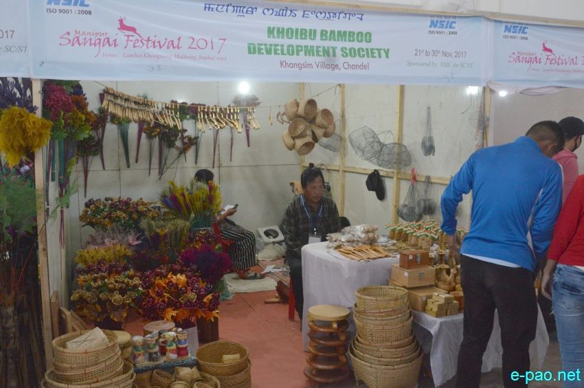 Day 7 : Commercial Stalls at Lamboi Khonangkhong  at Manipur Sangai Festival :: 27 November 2017
