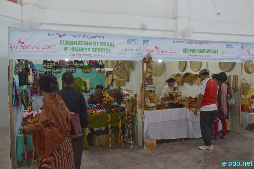 Day 7 : Commercial Stalls at Lamboi Khonangkhong  at Manipur Sangai Festival :: 27 November 2017