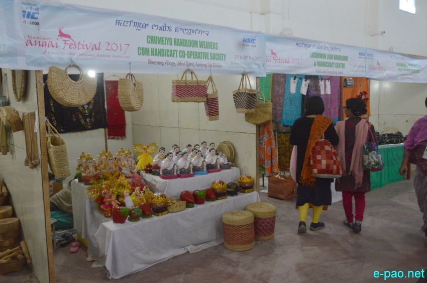Day 7 : Commercial Stalls at Lamboi Khonangkhong  at Manipur Sangai Festival :: 27 November 2017