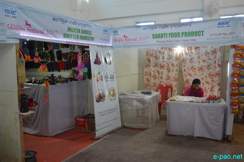 Day 7 : Commercial Stalls at Lamboi Khonangkhong  at Manipur Sangai Festival :: 27 November 2017