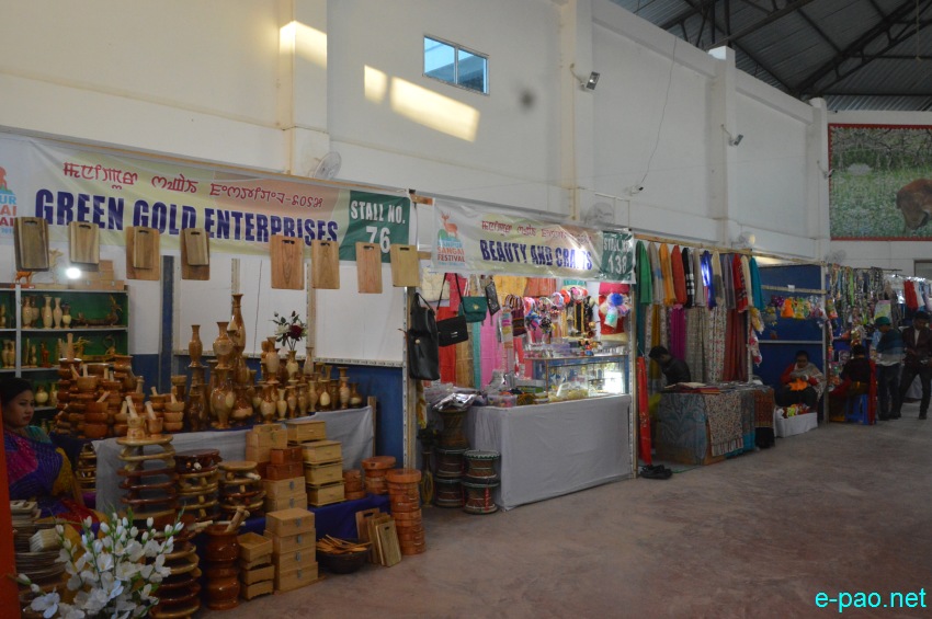 Day 7 : Commercial Stalls at Lamboi Khonangkhong  at Manipur Sangai Festival :: 27 November 2017
