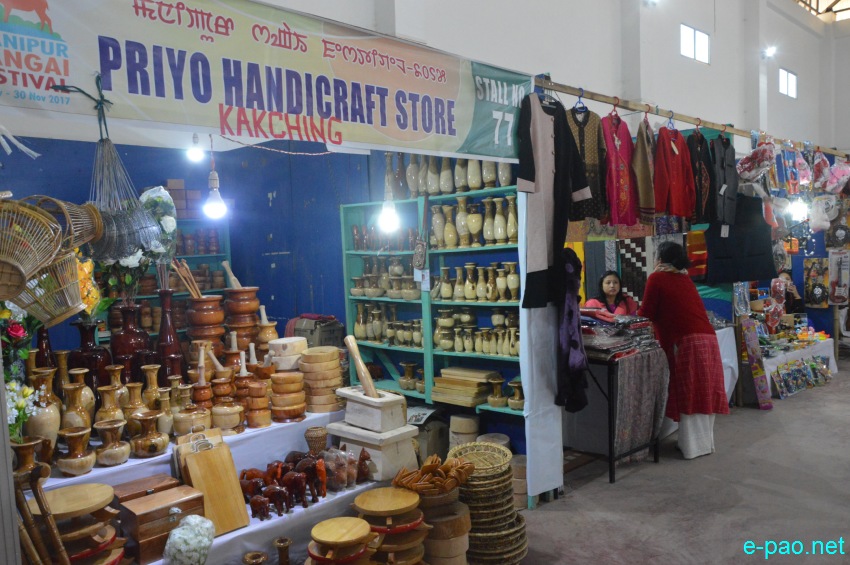 Day 7 : Commercial Stalls at Lamboi Khonangkhong  at Manipur Sangai Festival :: 27 November 2017