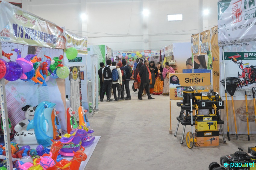 Day 7 : Commercial Stalls at Lamboi Khonangkhong  at Manipur Sangai Festival :: 27 November 2017