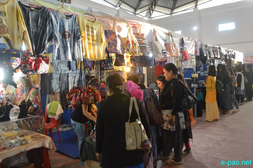 Day 7 : Commercial Stalls at Lamboi Khonangkhong  at Manipur Sangai Festival :: 27 November 2017