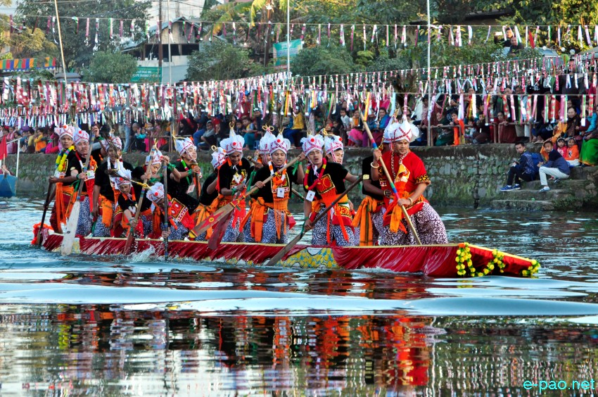 Day 8 :  Hiyang Tanaba (Traditional Boat Race) at Manipur Sangai Festival at Thangapat :: 28 November 2017