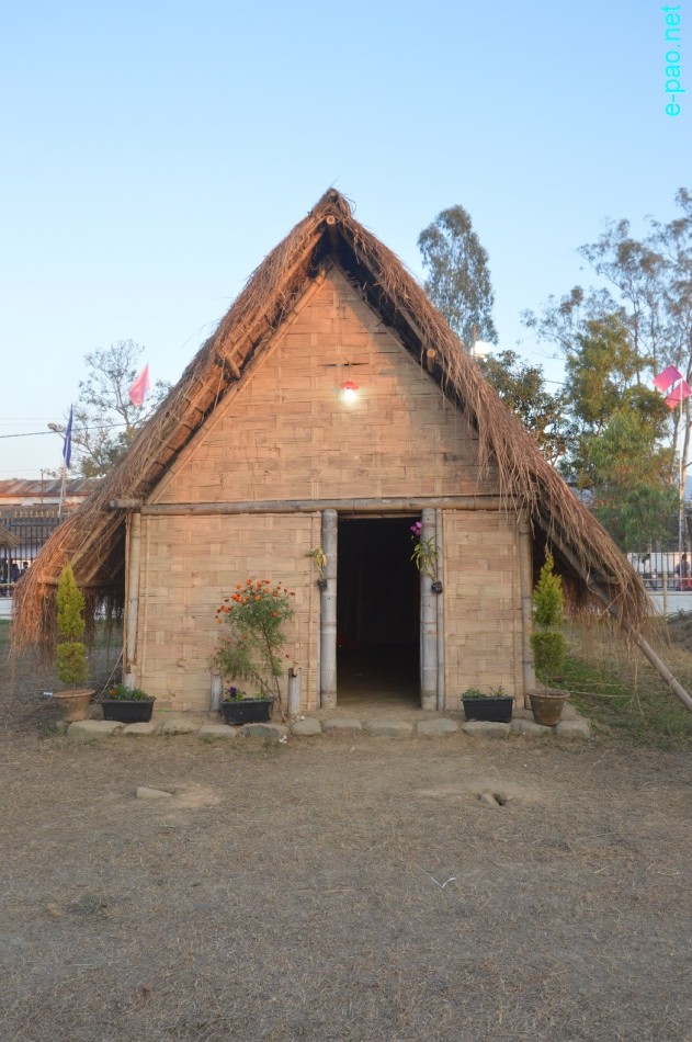 Day 9 : Heritage Park : Traditional huts  at Sangai Festival at Hapta Kangjeibung :: 29 November 2017