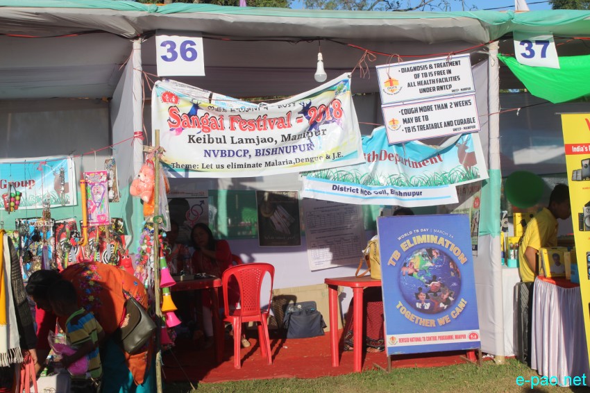 Day 5 : Stalls at Keibul Lamjao during  Manipur Sangai Festival :: 25 November 2018