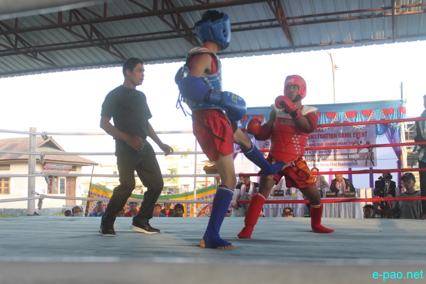 Day 8 :  Muay Thai - Game exhibition  at Khuman Lampak, Imphal :: 28th November 2018