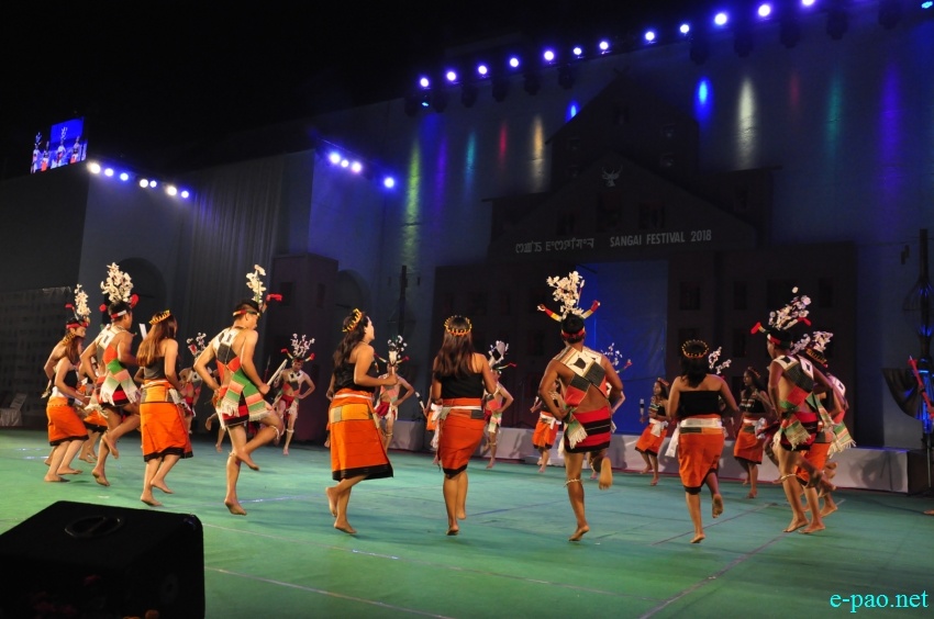 Day 9 : Maring War Dance at  Manipur Sangai Festival at BOAT, Imphal :: 29th November 2018