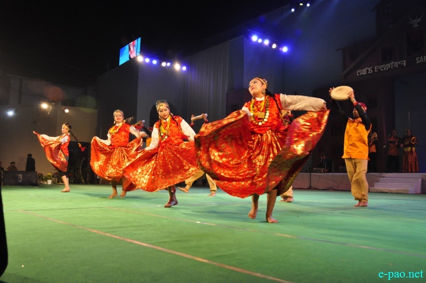 Day 9 : Dance from Sikkim at  Manipur Sangai Festival at BOAT, Imphal :: 29th November 2018