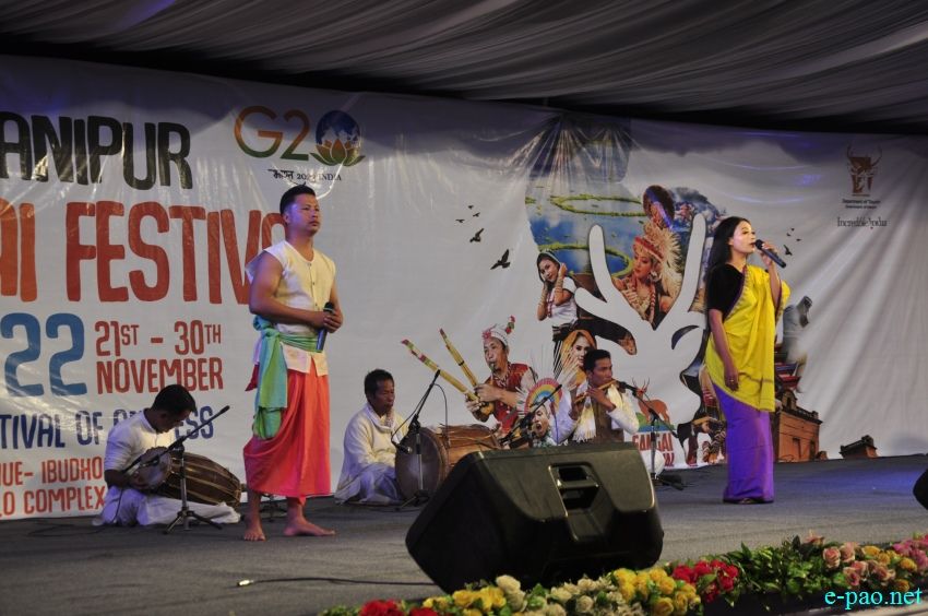 Day 2 : Manipur Sangai Festival 2022 -  Khulang Eshei  at Ibudhou Marjing, Heingang :: 22 November 2022