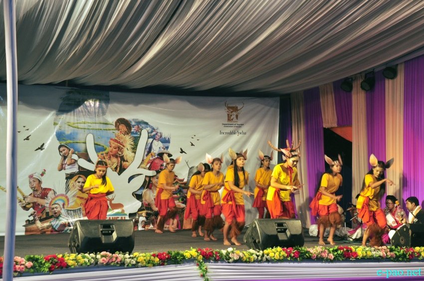 Day 2 : Manipur Sangai Festival 2022 -  Sangai  dance performance    at Ibudhou Marjing, Heingang :: 22 November 2022