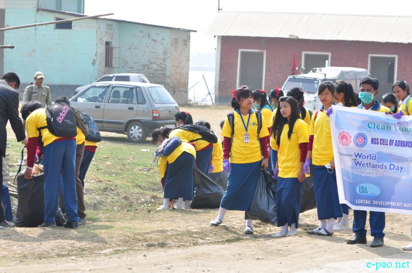 'Clean Loktak Campaign' as part of World Wetlands Day 2016 at Sendra, Moirang :: 2nd February 2016