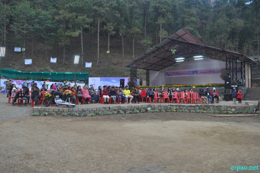 Crowd at 3rd Flower Festival  / 1st Cherry Blossom Festival at Kayinu Village, Mao :: 26th - 28th November 2017