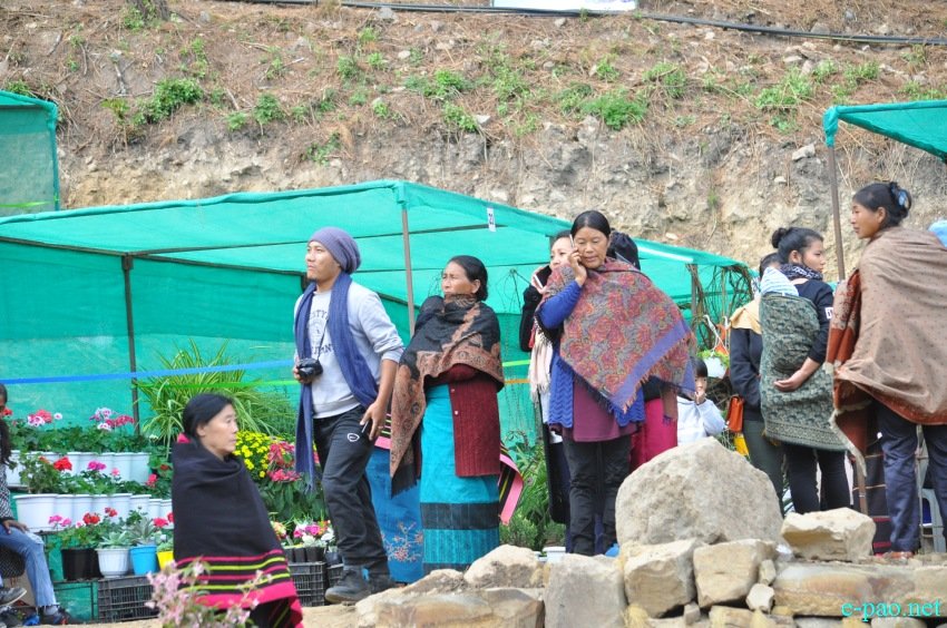 Crowd at 3rd Flower Festival  / 1st Cherry Blossom Festival at Kayinu Village, Mao :: 26th - 28th November 2017