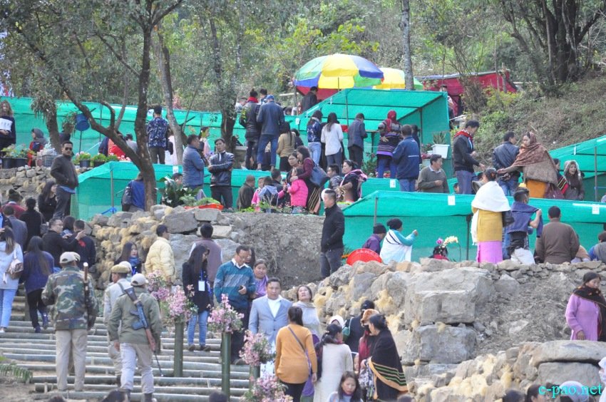 Crowd at 3rd Flower Festival  / 1st Cherry Blossom Festival at Kayinu Village, Mao :: 26th - 28th November 2017