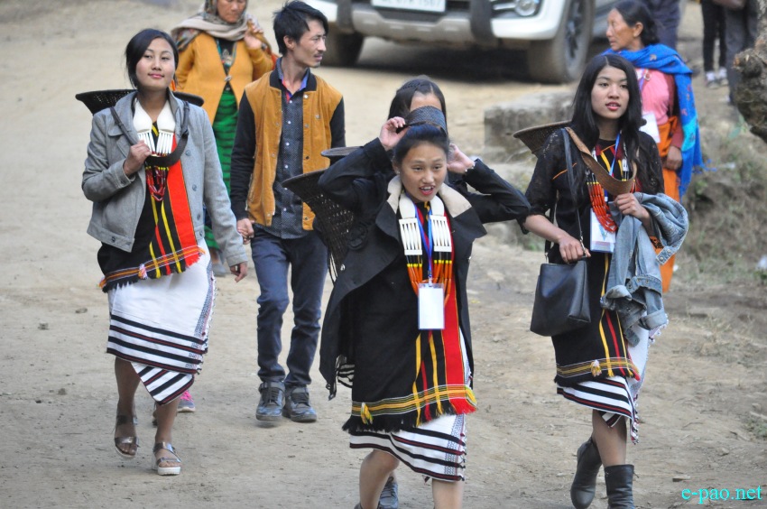Crowd at 3rd Flower Festival  / 1st Cherry Blossom Festival at Kayinu Village, Mao :: 26th - 28th November 2017