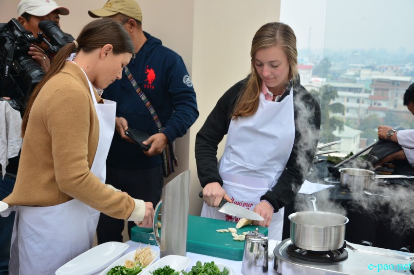 Manipur Cooking Class with USPA Women Polo Team at Classic Grande, Chingmeirong :: January 20 2016