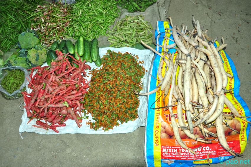 Indigenous / Local food items found at Waithou Keithel at Imphal-Moreh Road :: March 3 2016