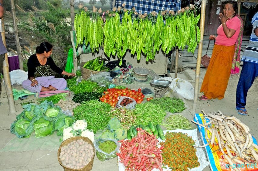 Indigenous / Local food items found at Waithou Keithel at Imphal-Moreh Road :: March 3 2016