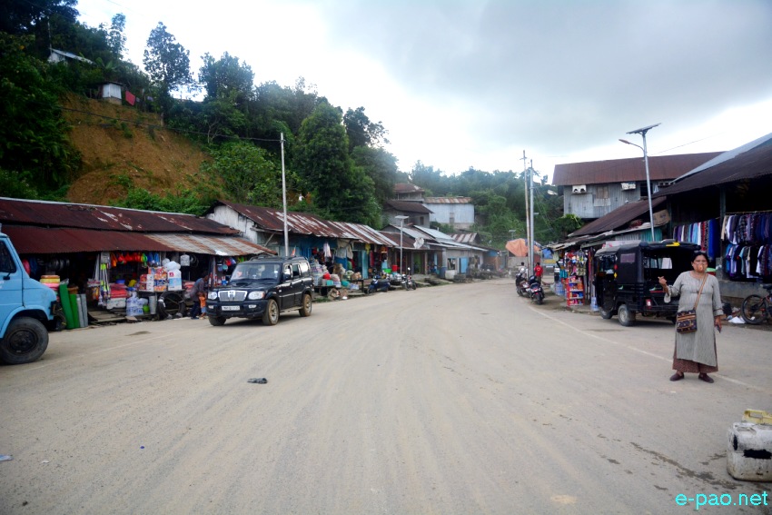 Nungba Keithel along Imphal-Jiribam Road  as seen on 8th September 2021