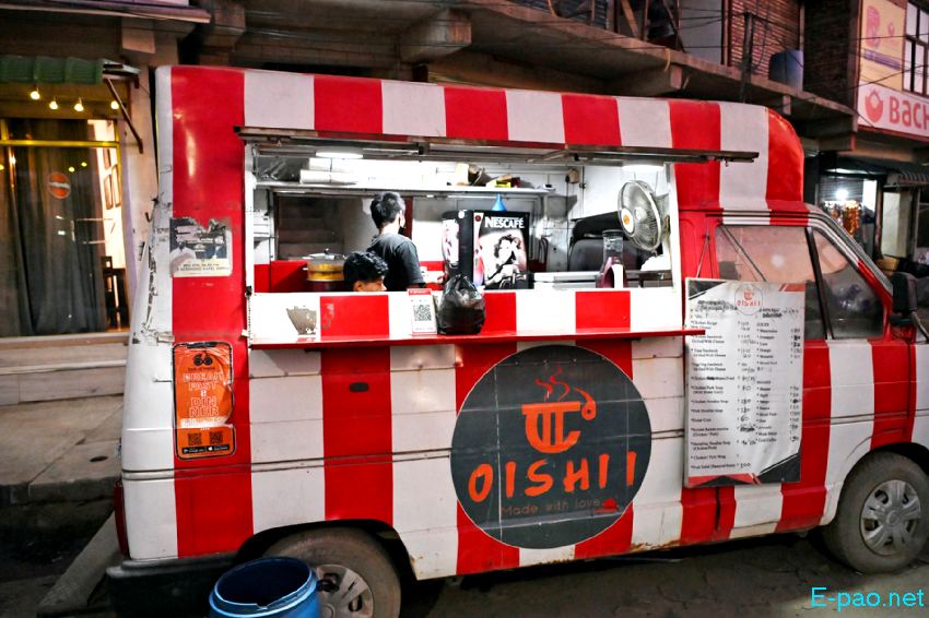Mobile food stall at Imphal City area as seen on 20th October 2022