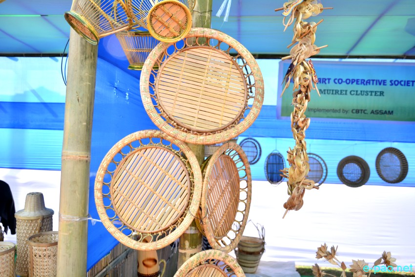 Bamboo Products displayed during 3rd World Bamboo Workshop 2019 at Hapta Kangjeibung, Imphal ::  5th February 2019