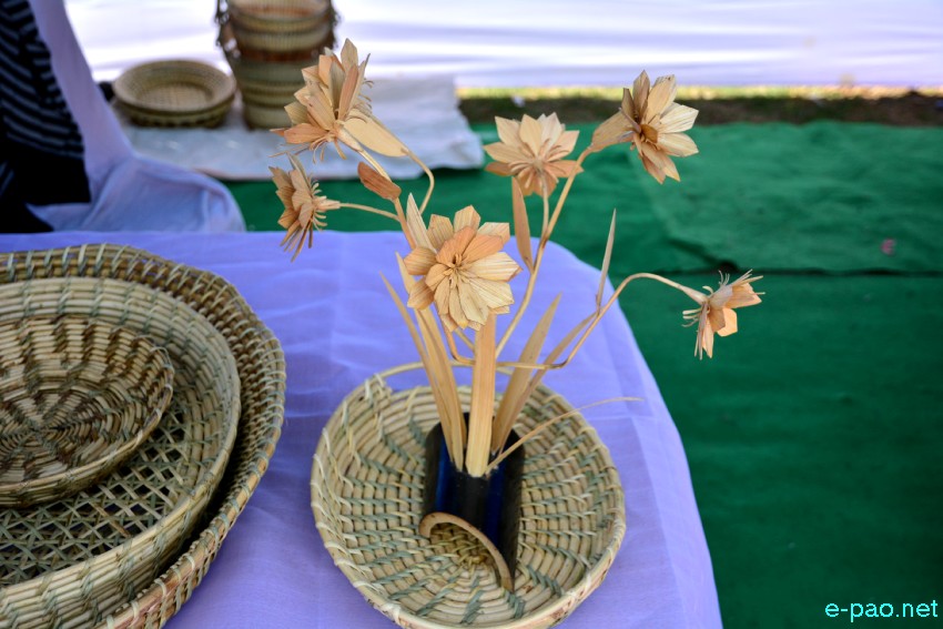 Bamboo Products displayed during 3rd World Bamboo Workshop 2019 at Hapta Kangjeibung, Imphal ::  5th February 2019