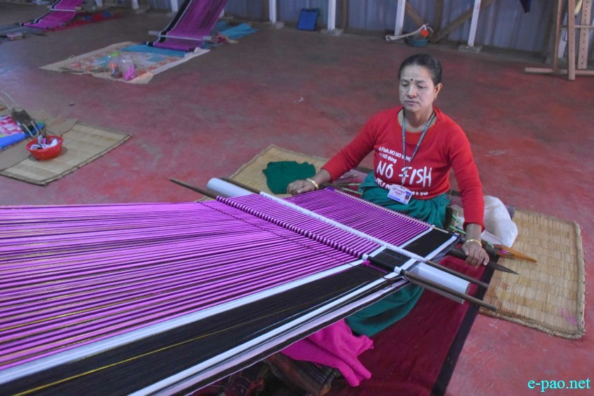  A weaving unit at Nongpok Sanjenbam village, about 15 km East from Imphal :: 17th March 2019  