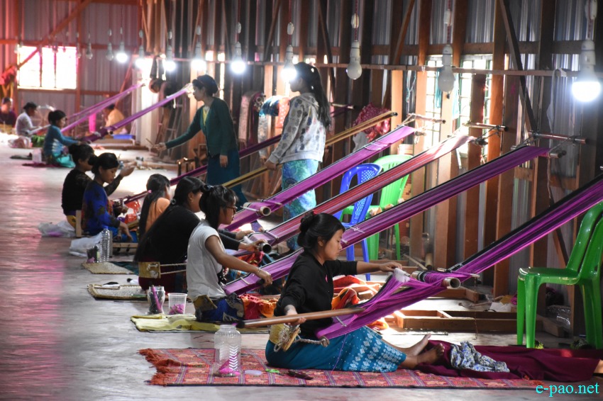  A weaving unit at Nongpok Sanjenbam village, about 15 km East from Imphal :: 17th March 2019 