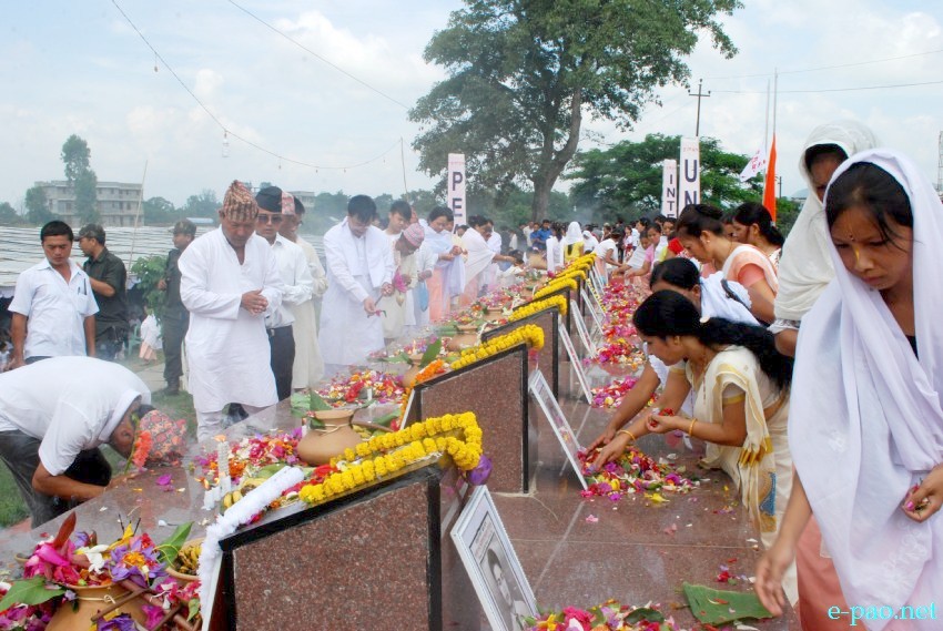 People from all communities paying tributes at 'The Great June Uprising' Observation at Kekrupat :: June 18 2013