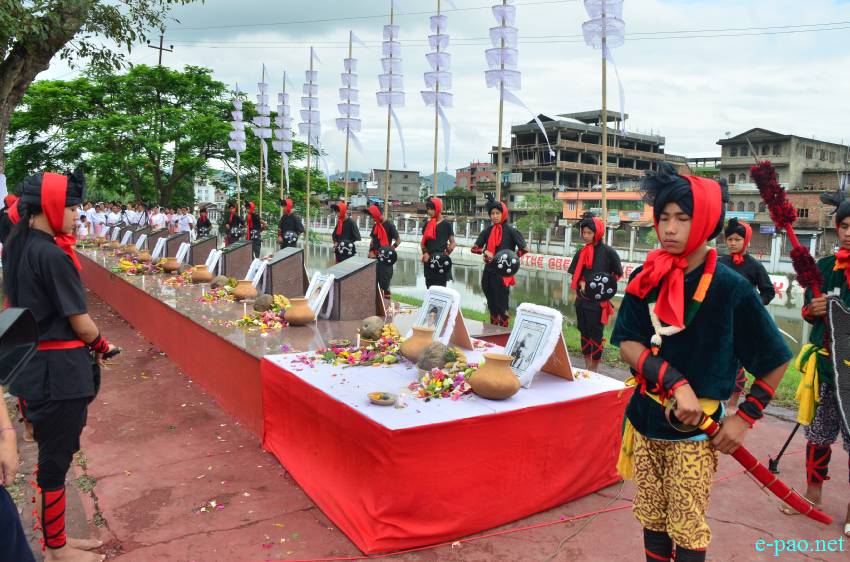 13th - The Great June Uprising Observation at Kekrupat Martyrs' Memorial complex, Imphal :: June 18 2014