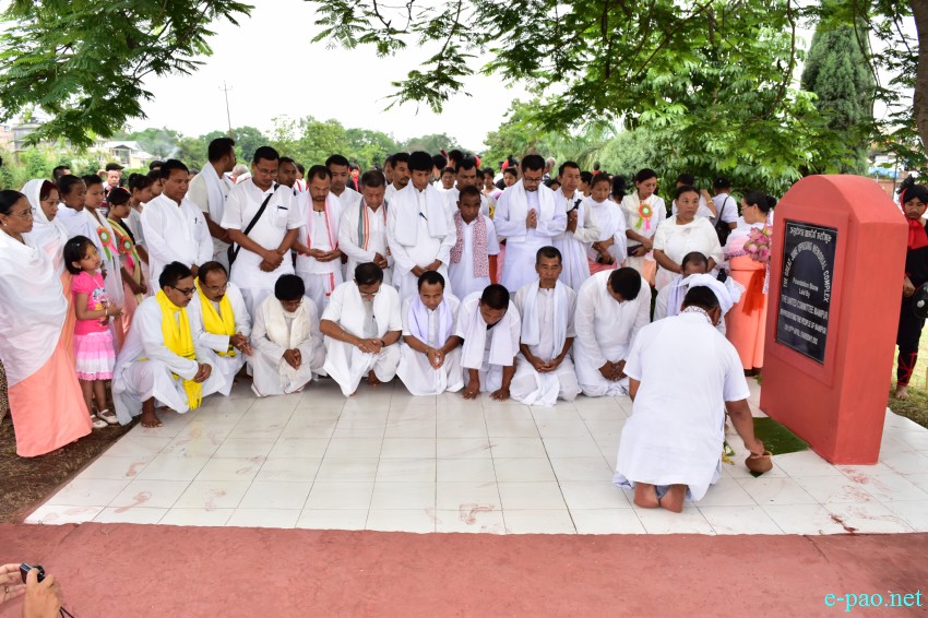 14th -  The Great June Uprising Observation at Kekrupat Martyrs' Memorial complex, Imphal :: June 18 2015
