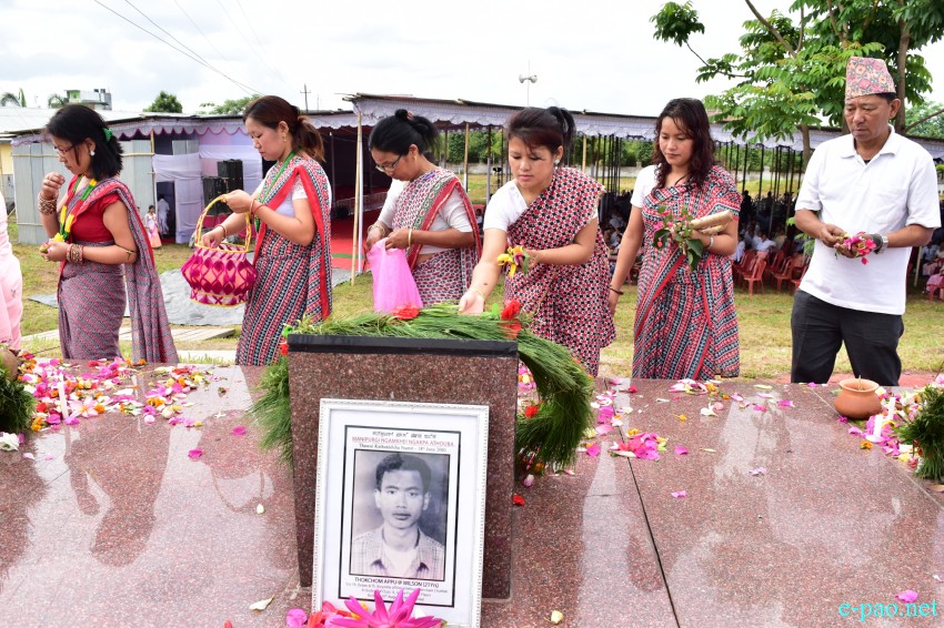 14th -  The Great June Uprising Observation at Kekrupat Martyrs' Memorial complex, Imphal :: June 18 2015