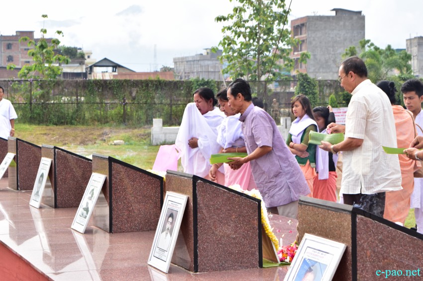 14th -  The Great June Uprising Observation at Kekrupat Martyrs' Memorial complex, Imphal :: June 18 2015