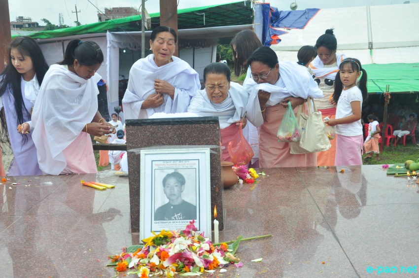 15th -  The Great June Uprising Observation at Kekrupat Martyrs' Memorial complex, Imphal :: June 18 2016