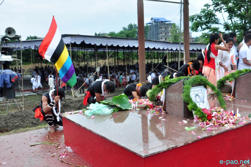 16th -  The Great June Uprising Observation at Kekrupat Martyrs' Memorial complex, Imphal :: June 18 2017