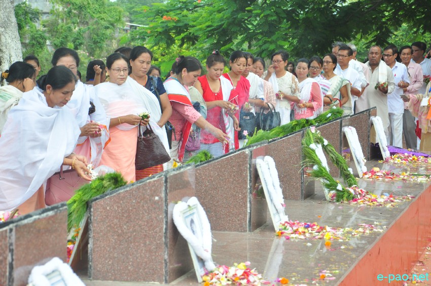 17th -  The Great June Uprising Observation at Kekrupat Martyrs' Memorial complex, Imphal :: June 18 2018