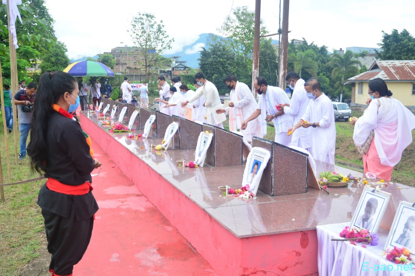 19th -   The Great June Uprising Observation at Kekrupat Martyrs' Memorial complex, Imphal :: June 18 2020