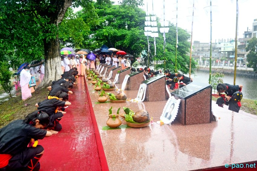 21st - The Great June Uprising Observation at Kekrupat Martyrs' Memorial complex, Imphal :: June 18 2022