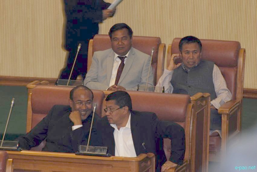 A look inside the Assembly Building (component of Capitol Complex) at Chingmeirong, Imphal ::  2013