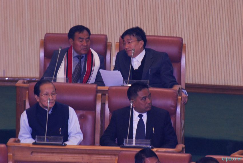 A look inside the Assembly Building (component of Capitol Complex) at Chingmeirong, Imphal ::  2013