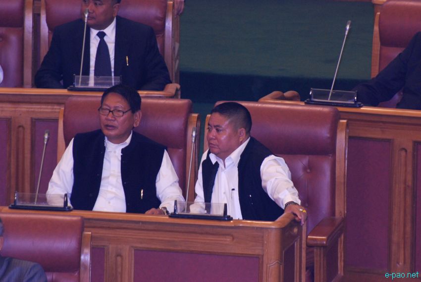 A look inside the Assembly Building (component of Capitol Complex) at Chingmeirong, Imphal ::  2013
