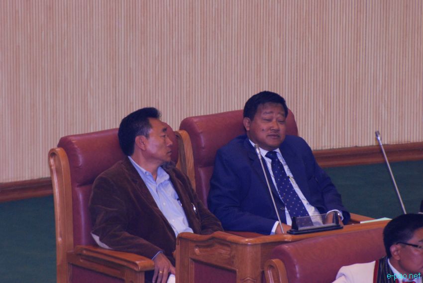 A look inside the Assembly Building (component of Capitol Complex) at Chingmeirong, Imphal ::  2013