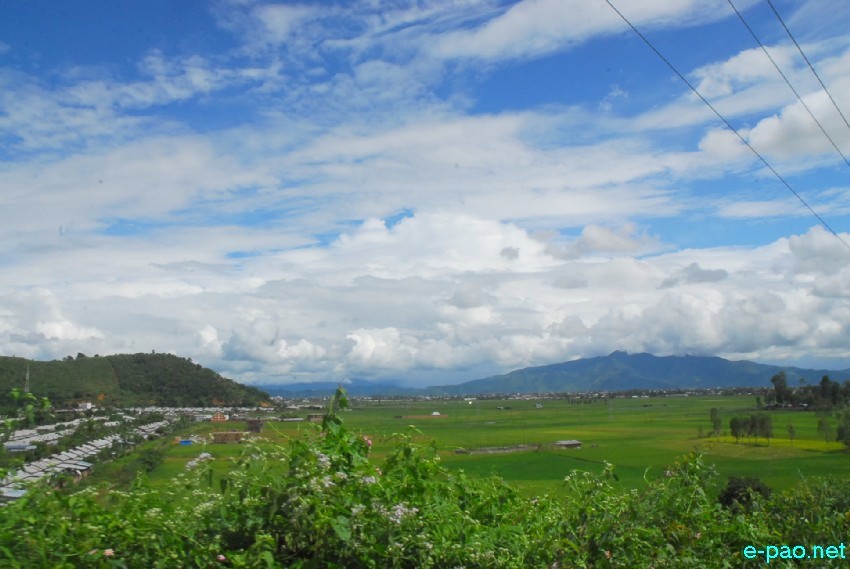 Beautiful vista of Lamphelpat landscape during the  last part of summer season :: October 2013