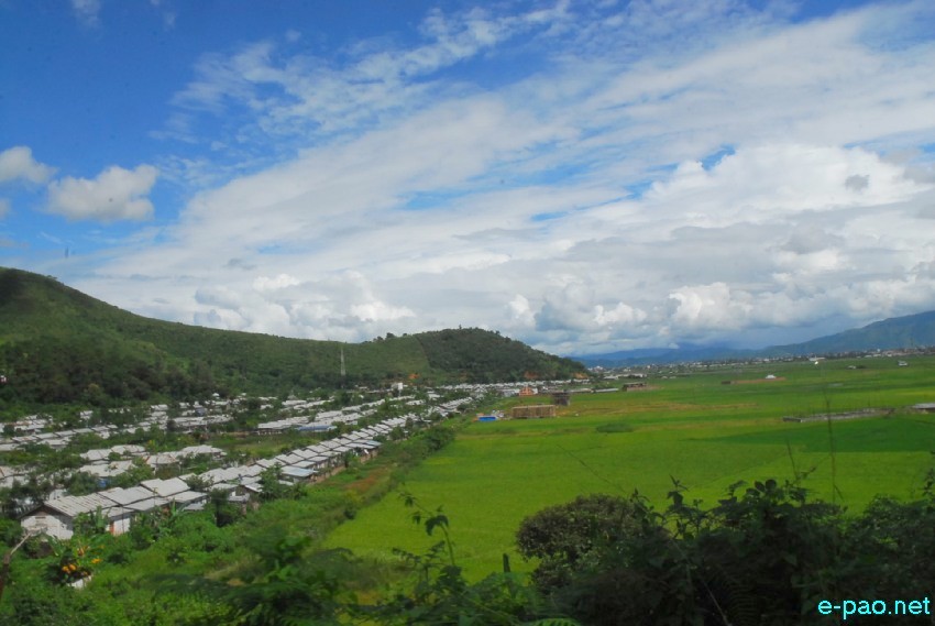 Beautiful vista of Lamphelpat landscape during the  last part of summer season :: October 2013