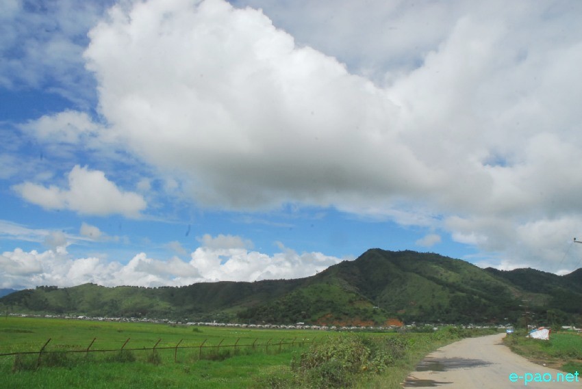 Beautiful vista of Lamphelpat landscape during the  last part of summer season :: October 2013