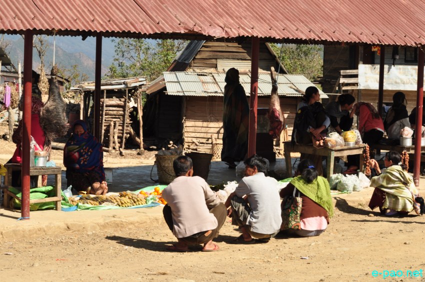 A scene of Lungshang Village, Shangshak in Ukhrul District :: 3 March 2014